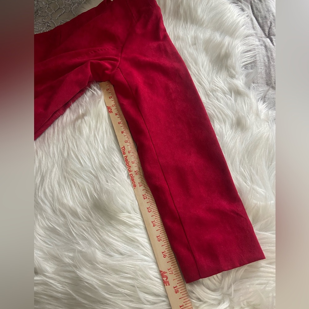 Studio Works Women's Bold Red Faux Suede lm Jacket - Picture 10 of 11